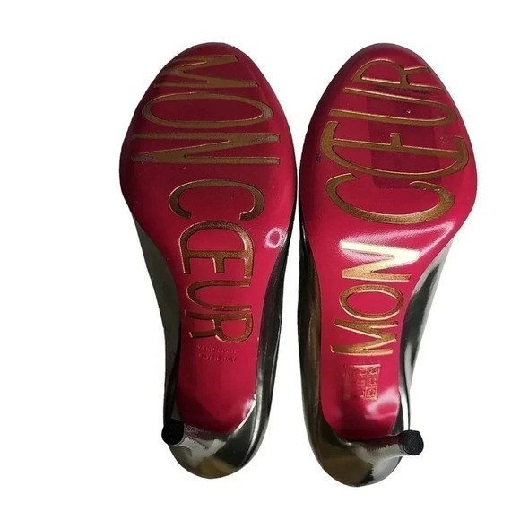 Red Valentino Metallic Heels Silver Size 9.5 - Picture 5 of 8